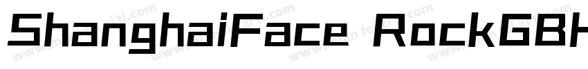 ShanghaiFace RockGBH字体转换